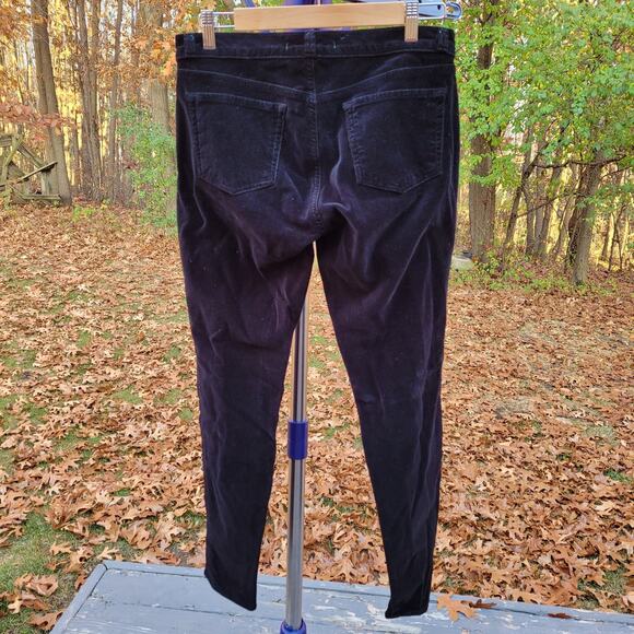 J Brand Soft Black Velvet Super Skinny Stretch Jeans size 29 - Picture 5 of 13